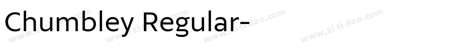 Chumbley Regular字体转换